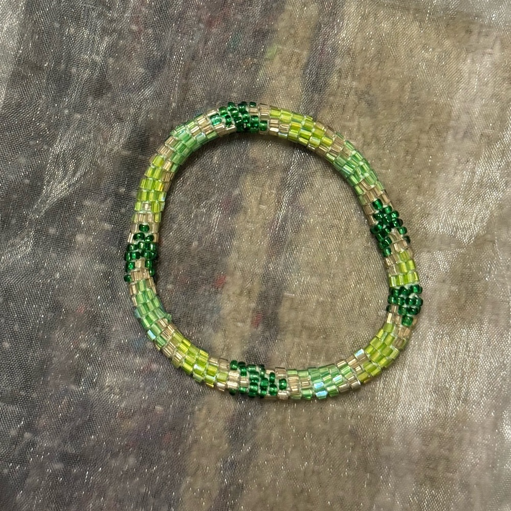 💚💚💚Green Beaded Bracelet